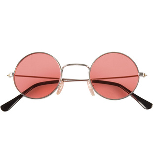 Souprava hippie - čelenka, růžové brýle, náhrdelník