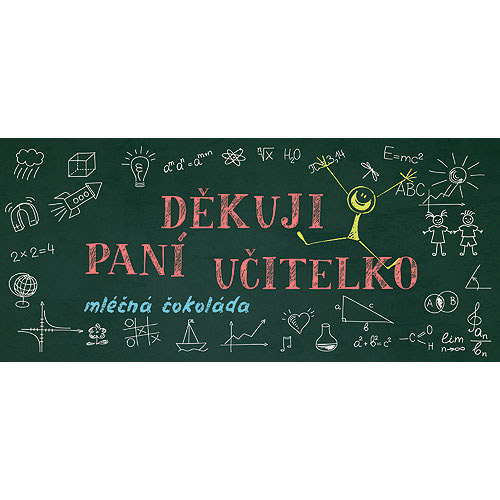 Mléčná čokoláda - Děkuji paní učitelko