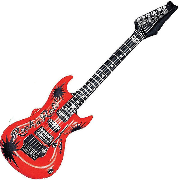 Nafukovací kytara Rock´n´Roll - červená