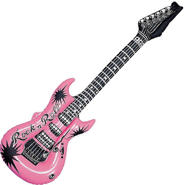 Nafukovací kytara Rock´n´Roll - růžová