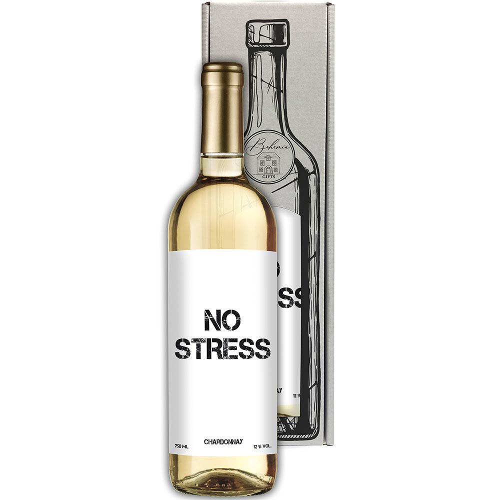 Dárkové bílé víno - NO STRESS