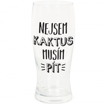 Skleněný půllitr - Nejsem kaktus