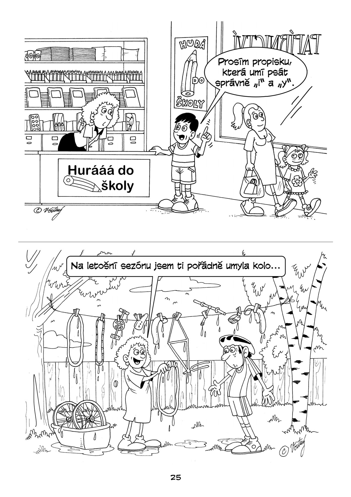 Kreslené vtipy pro děti