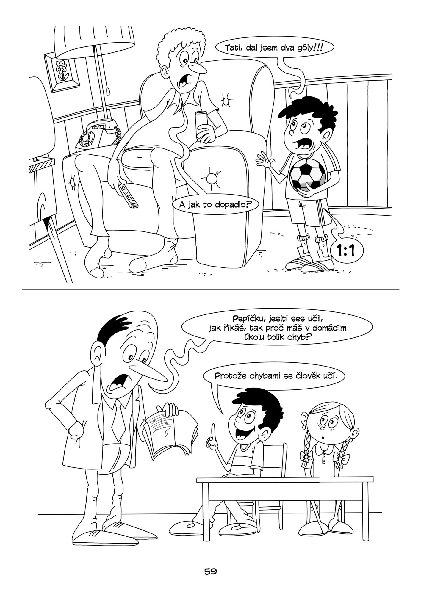 Kreslené vtipy pro děti