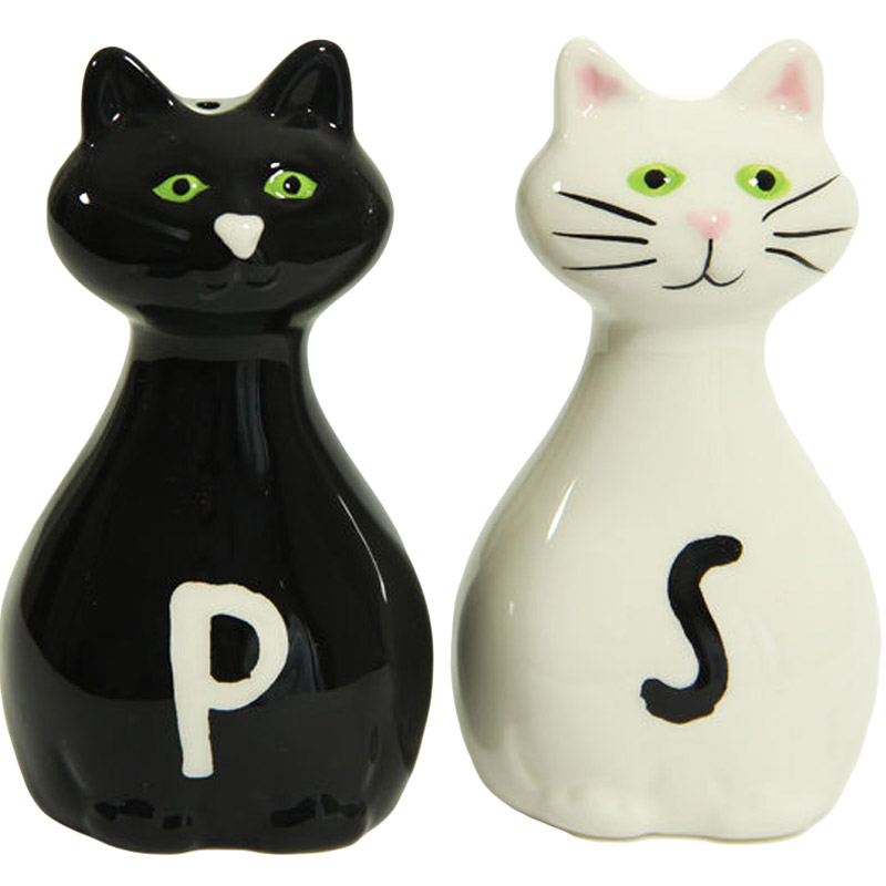 Slánka a pepřenka - Bílá a černá kočka