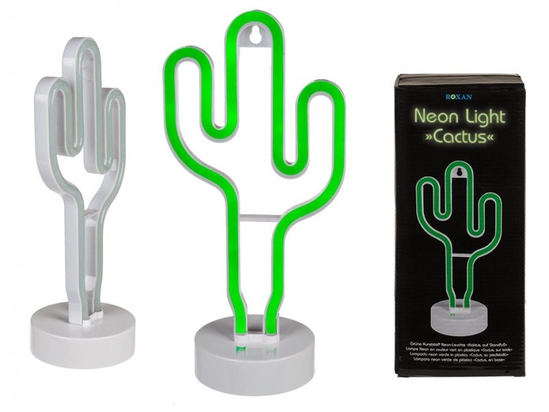 Neonová lampa - Kaktus