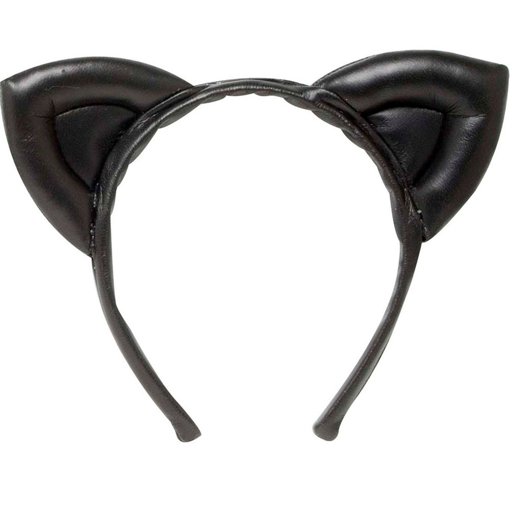 Černé kočičí uši na čelence
