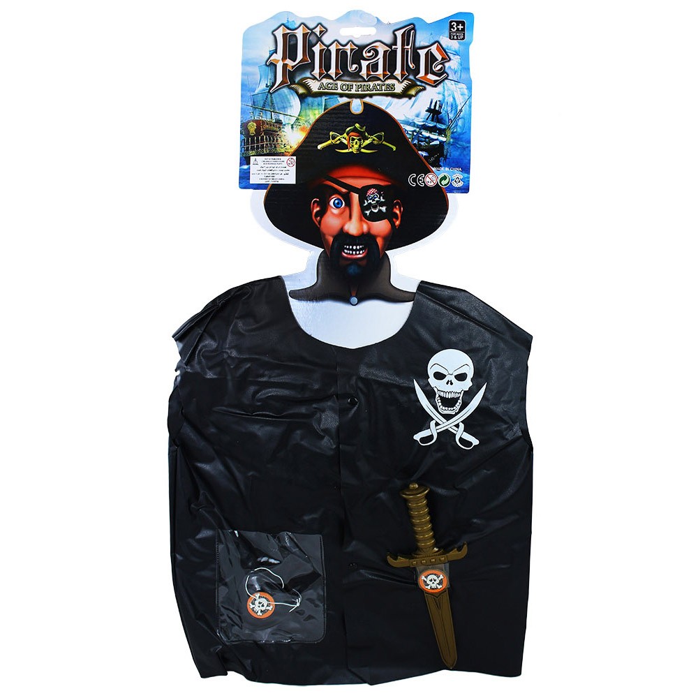 Dětská pirátská sada s vestou a příslušentsvím
