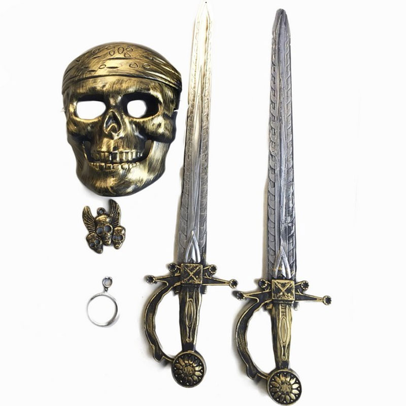 Sada pirátská - maska a dva meče