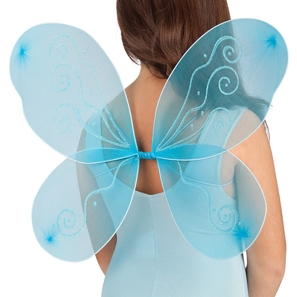 Modrá motýlí křídla - 60 x 45 cm