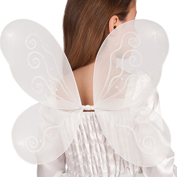 Bílá motýlí křídla - 60 x 45 cm