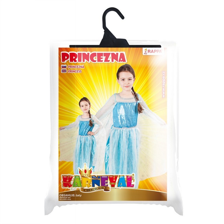 Dětský kostým - Princezna modré šaty 8-10 let