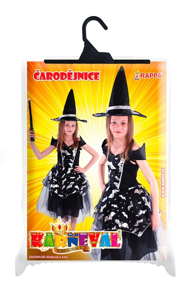 Dětský kostým - Netopýří čarodějnice 3-5 let