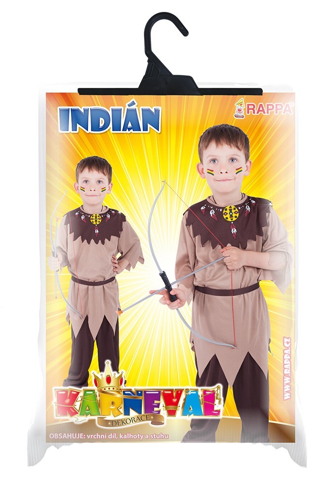 Dětský indiánský kostým s páskem 4-6 let