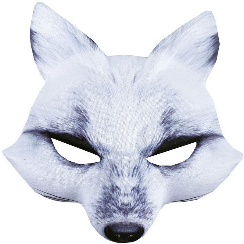 Dětská maska - Bílá liška