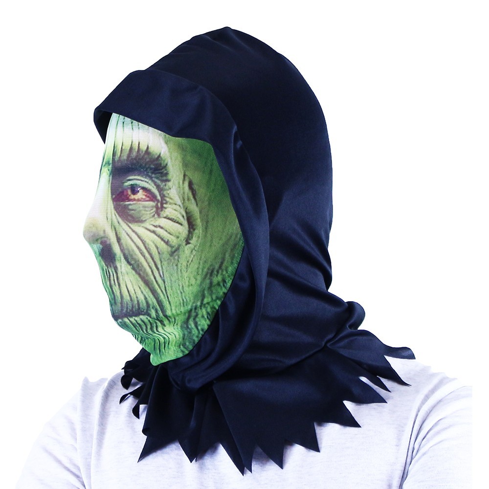 Zelená textilní maska - Strašidlo