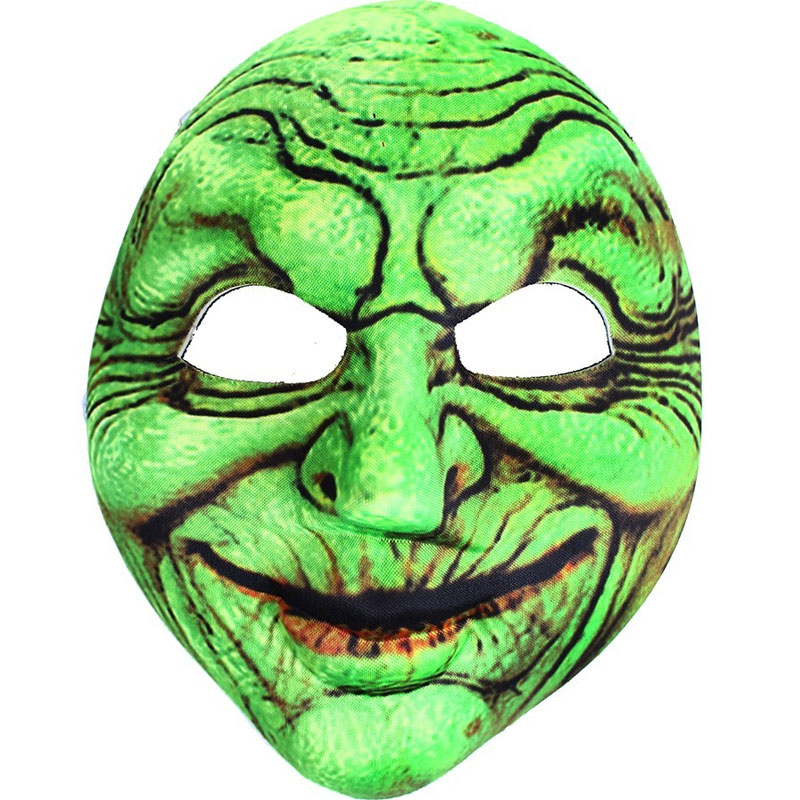 Karnevalová maska čarodějnice zelená