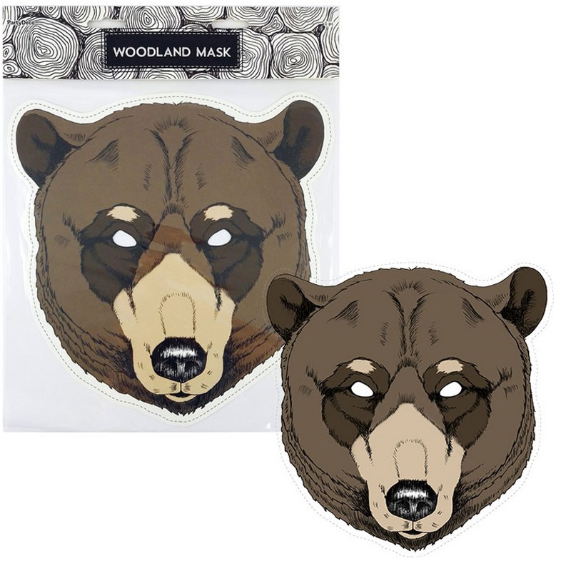 Maska papírová - Medvěd