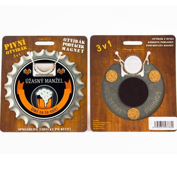 Pivní otvírák 3 v 1 - Úžasný manžel