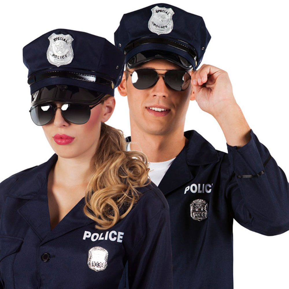 Karnevalové brýle policie - zrcadlovky