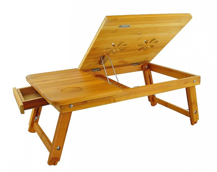 Dřevěný stolek na notebook do postele
