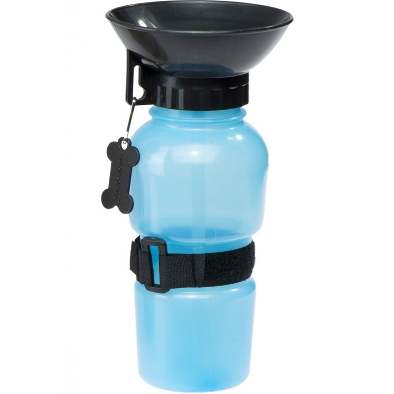 Cestovní láhev na vodu pro psa - modrá