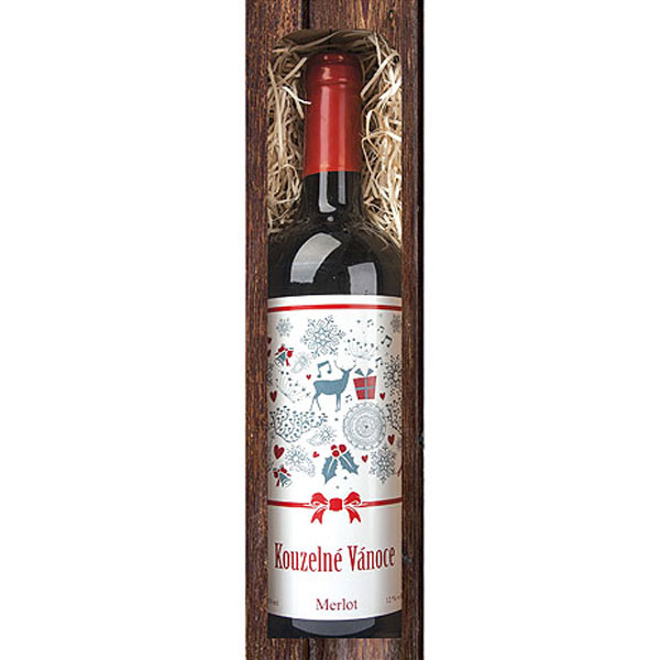 Červené víno Merlot - Kouzelné Vánoce