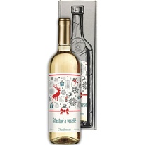 Bílé víno Chardonnay - Šťastné a veselé