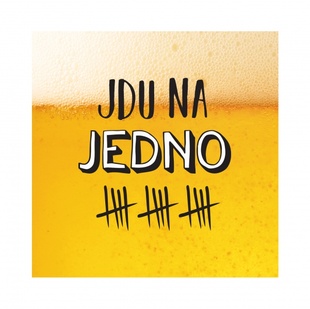 Pivní půllitr - Jdu na jedno