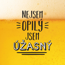 Pivní půllitr - Nejsem opilý jsem úžasný