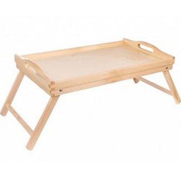 Dřevěný stolek do postele