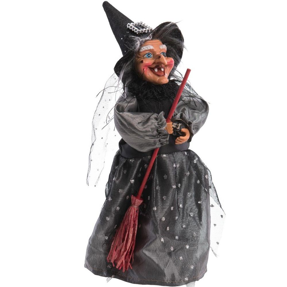 Figurka čarodějnice na stojánku - dekorace