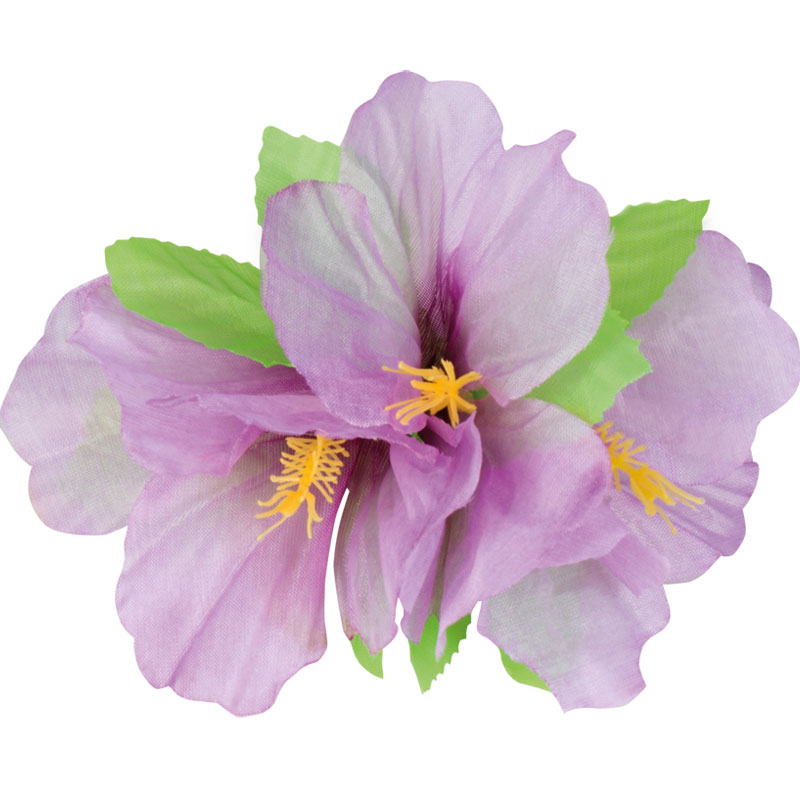 Květ na klipsně - fialový