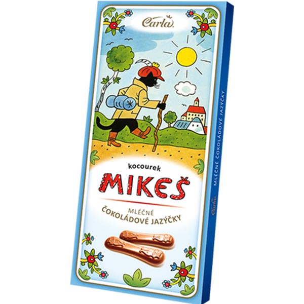 Mléčné čokoládové jazýčky Kocour Mikeš