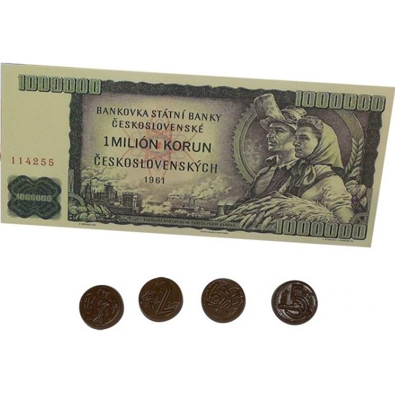 Milionová bankovka s hořkou čokoládou