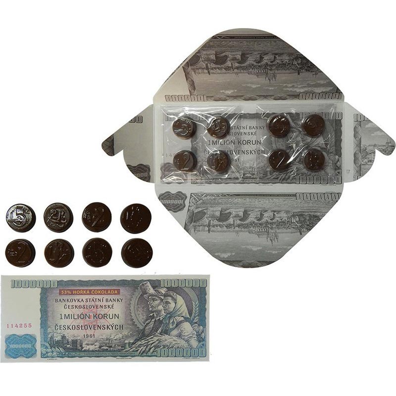 Milionová bankovka s hořkou čokoládou