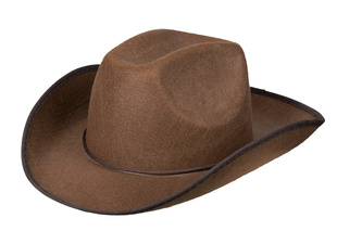 Kovbojský klobouk hnědý - rodeo
