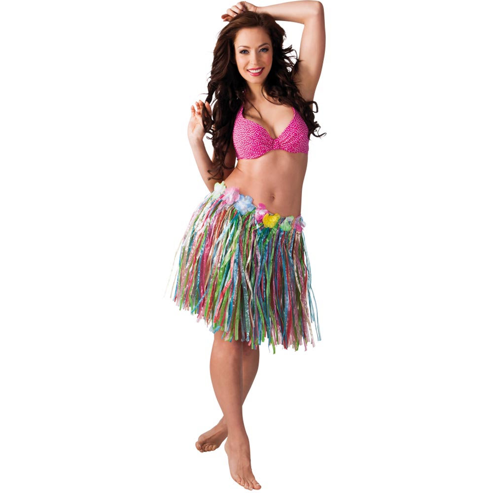 Havajská sukně vícebarevná - krátká