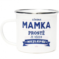 Plechový hrnek - Úžasná mamka