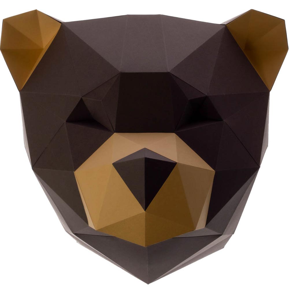Skládací model z papíru deluxe - Medvěd