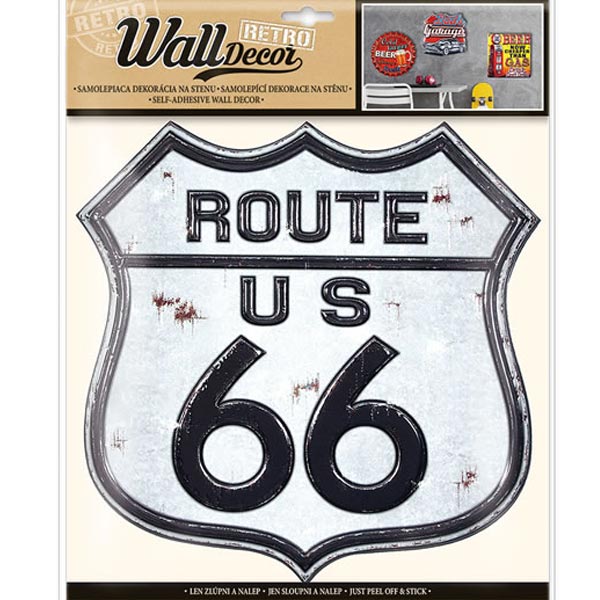Wall Decor Retro Route 66 - samolepící dekorace