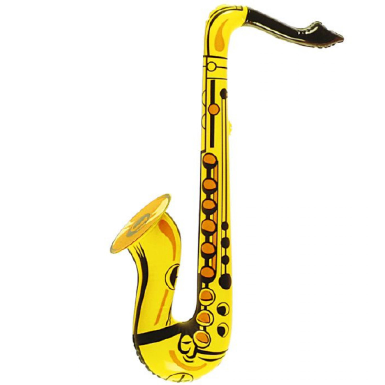 Nafukovací saxofon - žlutý