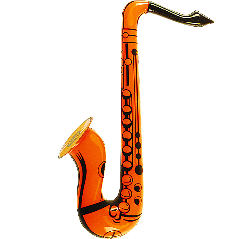 Nafukovací saxofon - oranžový