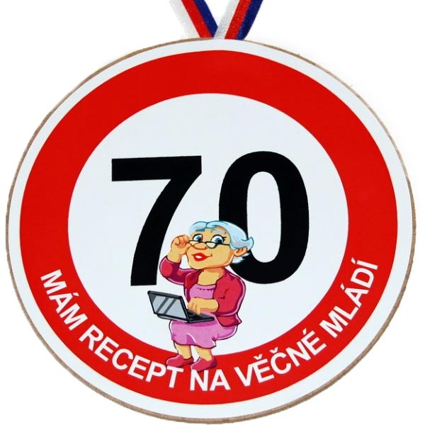 Medaile k 70. narozeninám pro ženu - Mám recept
