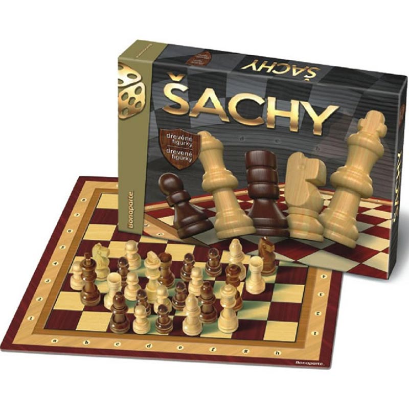 Společenská hra - Šachy dřevěné
