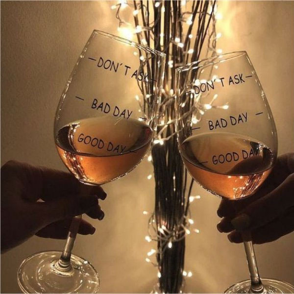 Sklenice Na Vino Bad Day