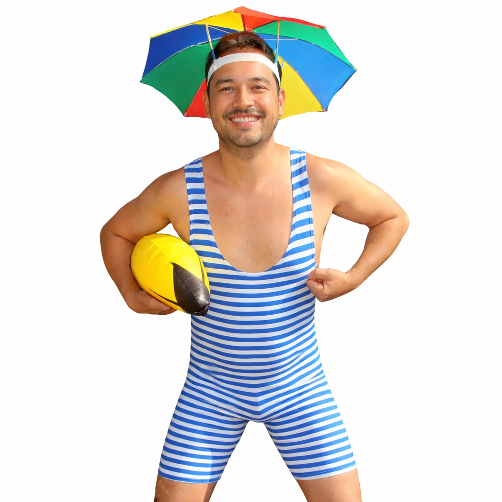 Retro plavky námořnické - pánské L