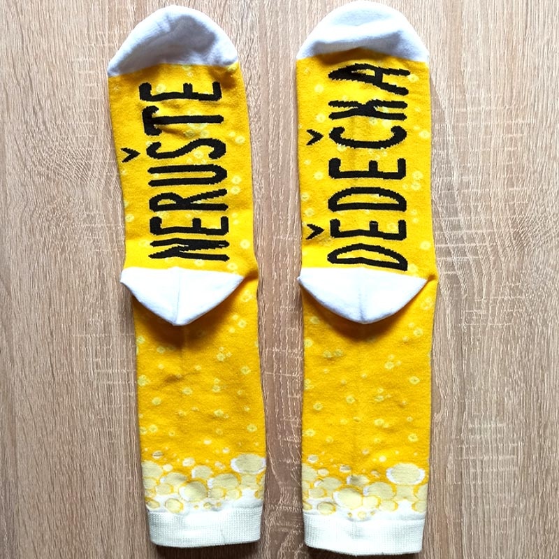 Veselé ponožky - Nerušte dědečka