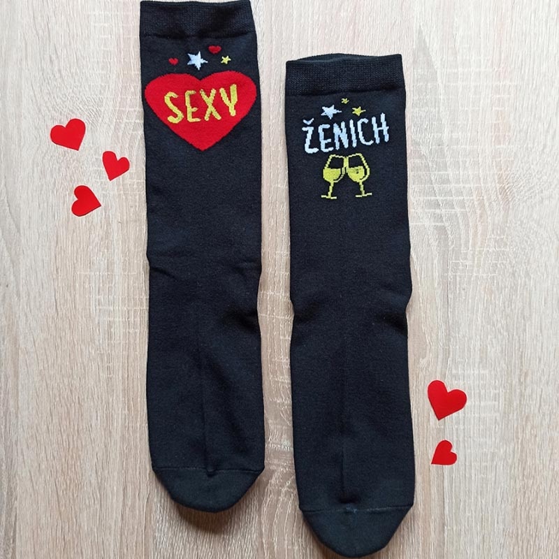 Veselé ponožky - Sexy ženich