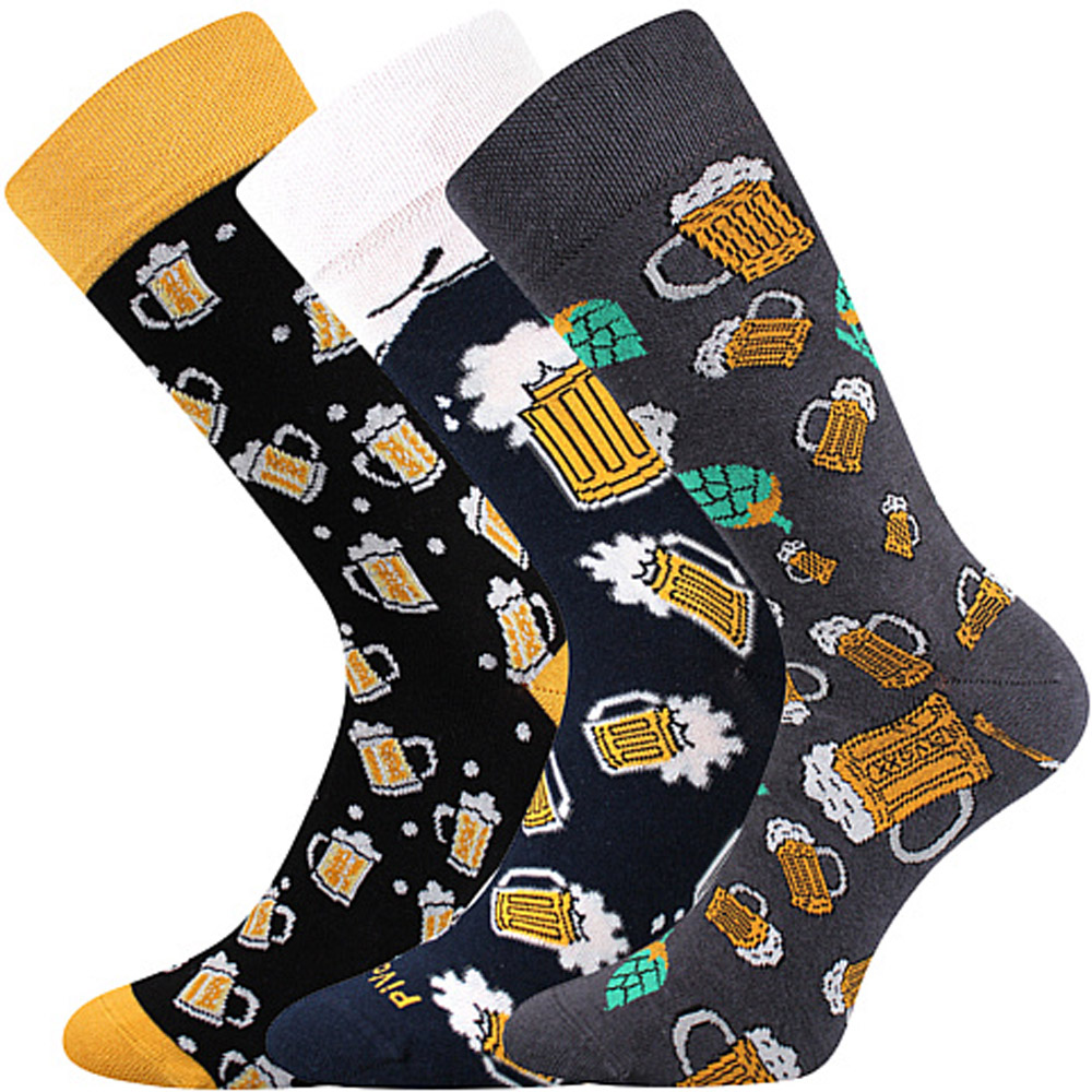 Dárkově balené ponožky - pivo 43-46